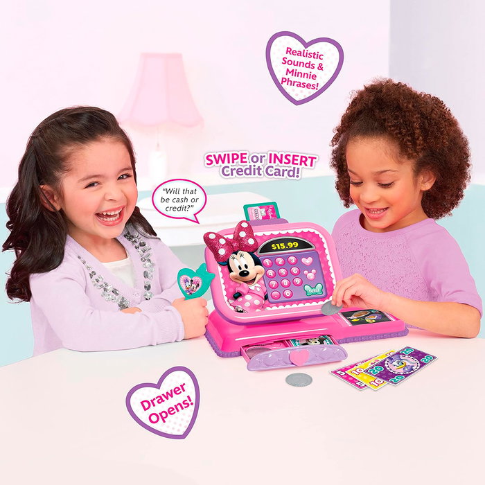 JUST PLAY Caisse Enregistreuse Minnie Mouse Bowtique Disney Junior