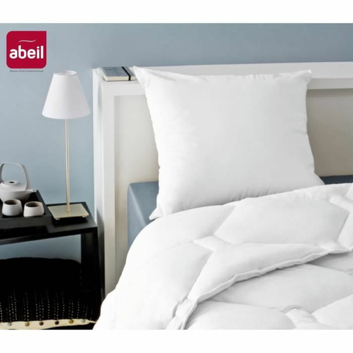 Abeil Lot de 2 Oreillers Anti-Acarien 60 x 60 cm - Blanc