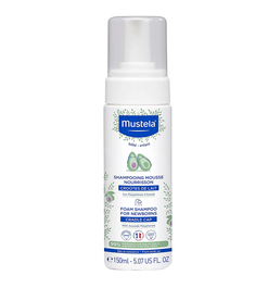 Mustela Shampooing Bébé Enfant Douceur à l'Avocat, Nettoyage Doux et Nourrissant pour Cheveux Fragiles, 150 ml