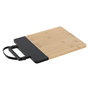 Planche à découper Home ESPRIT Noir Naturel Polyuréthane Bambou 35,5 x 21 x 1,1 cm