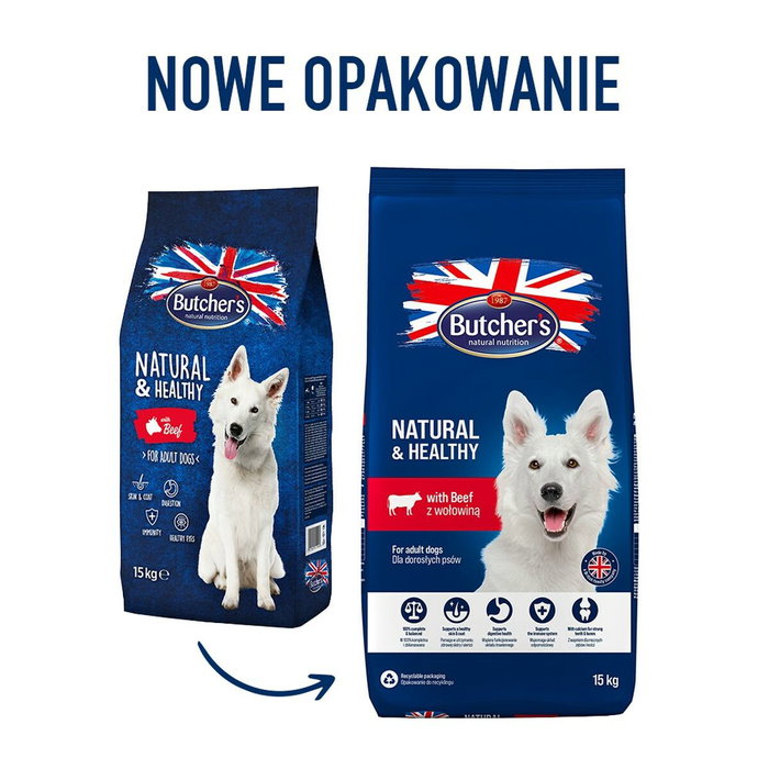 Butcher's Natural & Healthy Nourriture Adulte Veau 15 kg