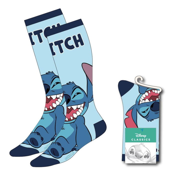 Cerdá Chaussettes Lilo & Stitch Stitch Sitting Bleu clair 36-43