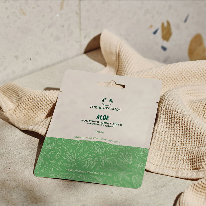 The Body Shop Masque Tissu Apaisant à l'Aloe Vera Bio 18 ml
