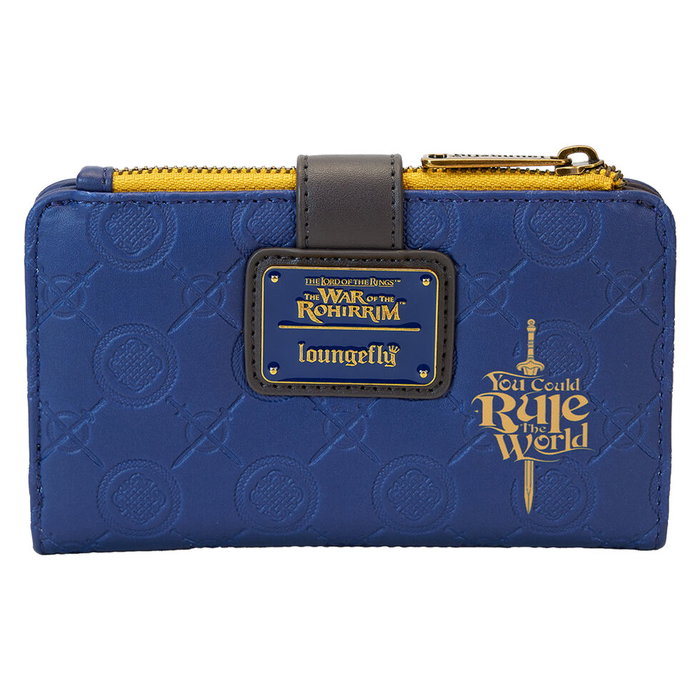 LOUNGEFLY Le Seigneur des Anneaux - La Guerre des Rohirrim Portefeuille en Cuir Végan (PU) avec Poche à Fermeture Éclair et 8 Emplacements Cartes