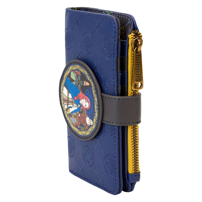 LOUNGEFLY Le Seigneur des Anneaux - La Guerre des Rohirrim Portefeuille en Cuir Végan (PU) avec Poche à Fermeture Éclair et 8 Emplacements Cartes