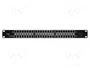 QOLTEC Panneau de brassage RACK 24 ports RJ45 1U Noir