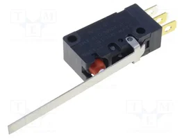 Aratas (Formerly Omron Components) Microcommutateur SNAP ACTION SPDT avec levier, 0,1A/125VAC 0,1A/30VDC