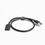 Unitek Câble de Rallonge USB Y-C457GBK Noir 1 m