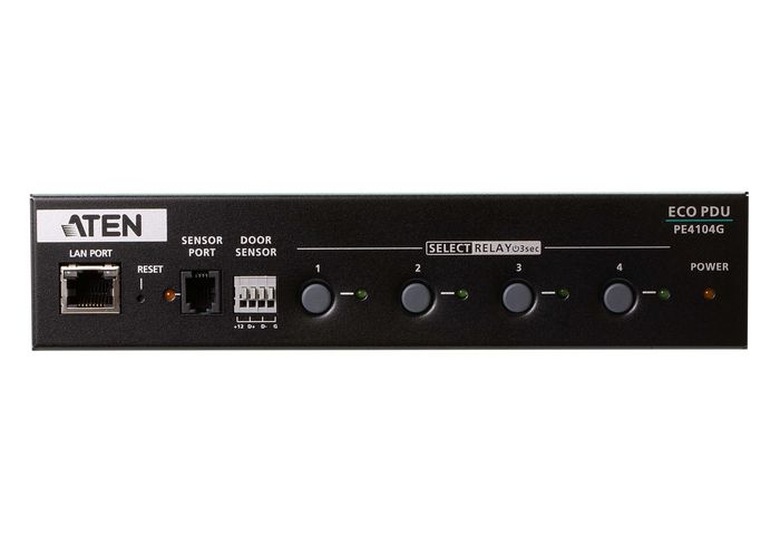 Aten PE4104G Boîtier de contrôle IP à 4 prises IEC pour data center Aten PE4104G Boîtier de contrôle IP à 4 prises IEC pour data center