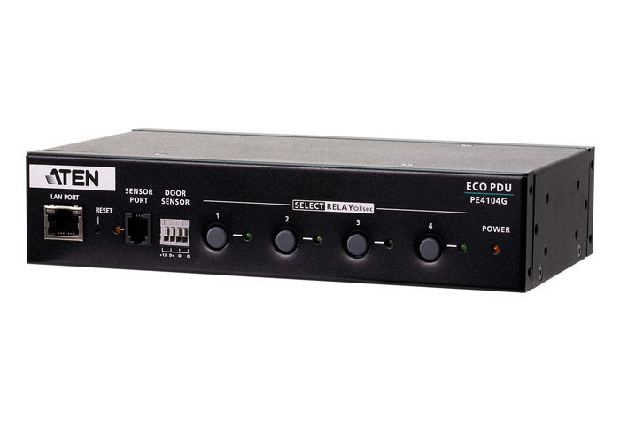 Aten PE4104G Boîtier de contrôle IP à 4 prises IEC pour data center Aten PE4104G Boîtier de contrôle IP à 4 prises IEC pour data center
