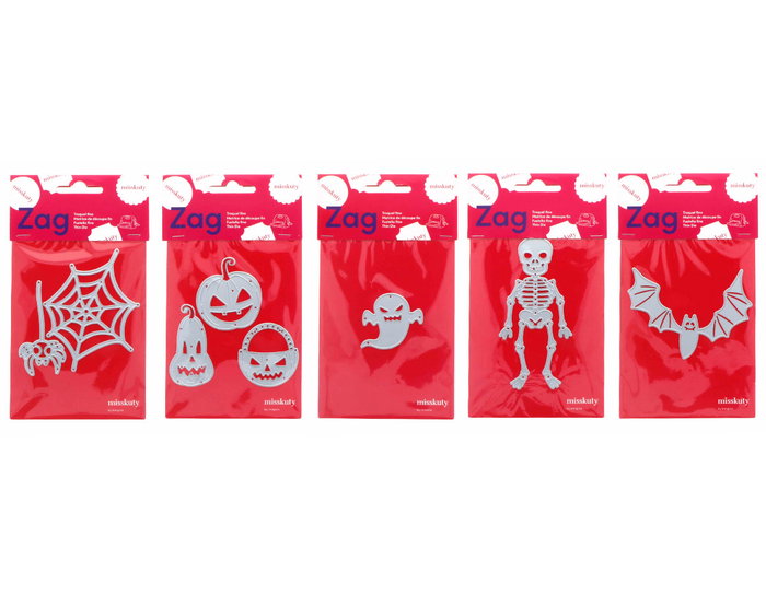 Misskuty Set de 5 emporte-pièces fins ZAG Halloween