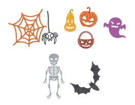 Misskuty Set de 5 emporte-pièces fins ZAG Halloween