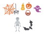 Misskuty Set de 5 emporte-pièces fins ZAG Halloween