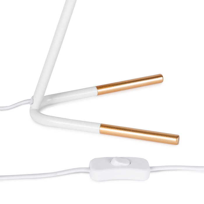 Kaitlyn Lampe de Table Blanche E27 Kaitlyn Lampe de Table Blanche E27