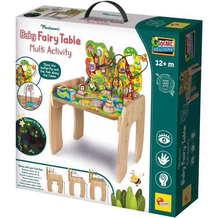 Lisciani Giochi Jouer et Apprendre Table Multi-Activités Fée des Bois Lisciani Giochi Jouer et Apprendre Table Multi-Activités Fée des Bois
