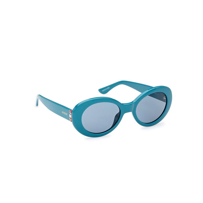 Guess Gafas Lunettes de soleil femme GU7904 89V, forme ovale, monture turquoise, verres bleus, 145mm Guess Gafas Lunettes de soleil femme GU7904 89V, forme ovale, monture turquoise, verres bleus, 145mm