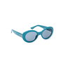 Guess Gafas Lunettes de soleil femme GU7904 89V, forme ovale, monture turquoise, verres bleus, 145mm