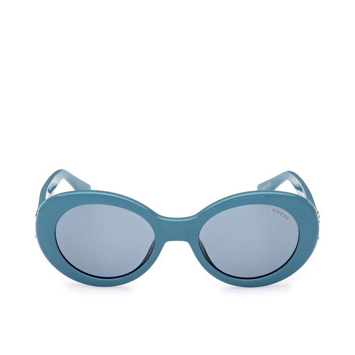Guess Gafas Lunettes de soleil femme GU7904 89V, forme ovale, monture turquoise, verres bleus, 145mm Guess Gafas Lunettes de soleil femme GU7904 89V, forme ovale, monture turquoise, verres bleus, 145mm