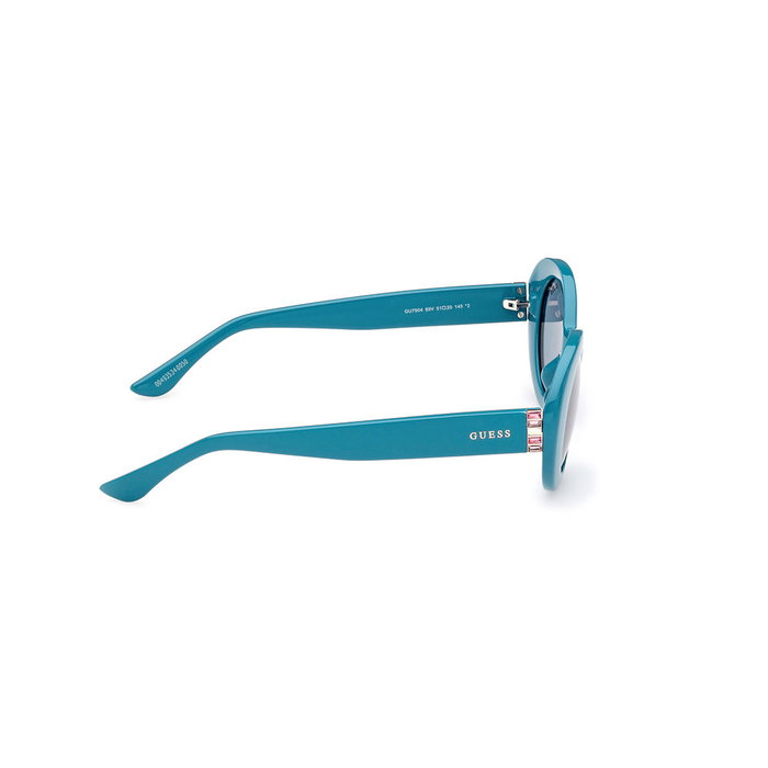 Guess Gafas Lunettes de soleil femme GU7904 89V, forme ovale, monture turquoise, verres bleus, 145mm Guess Gafas Lunettes de soleil femme GU7904 89V, forme ovale, monture turquoise, verres bleus, 145mm