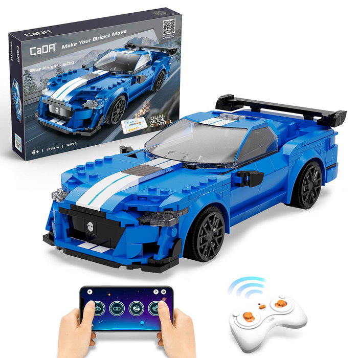 DEQUBE Cada Blue Knight Voiture Télécommandée 325 Pièces + App Contrôle 2.4GHz Bluetooth Multilingue DEQUBE Cada Blue Knight Voiture Télécommandée 325 Pièces + App Contrôle 2.4GHz Bluetooth Multilingue