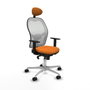 Piqueras y Crespo Chaise de Bureau avec Appui-tête Jorquera 1D086N1 Orange
