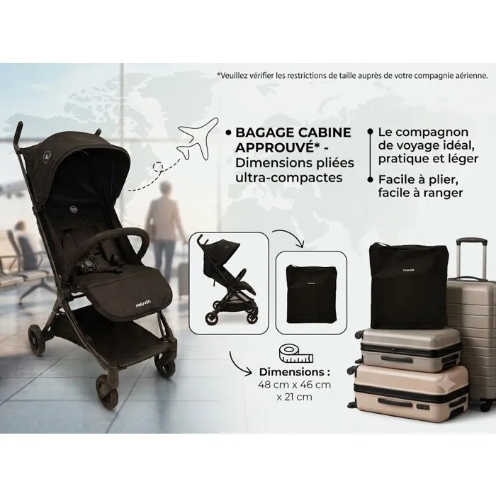 Nania Babyjet Poussette ultra-compacte Noir Nania Babyjet Poussette ultra-compacte Noir