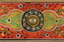GINER Y COLOMER Table téléphonique 9 tiroirs en bois de mango peint à la main multicolore - 63 cm H x 52 cm L x 30 cm P