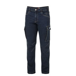 Sparco S02430BS2M Jeans Tech Tallam Bleu Foncé Homme Poches Cargo Élastique