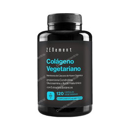 ZENEMENT Complément Alimentaire - Colágeno Vegetariano 120 Capsules à Base de Membrane d'Œuf Écologique, Curcuma et Vitamine C pour Articulations, Os et Peau