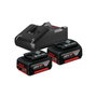 Bosch Professional Set 2 batteries GBA 18V 4,0Ah + Chargeur GAL 18V-40