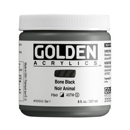 Golden Heavy Body Peinture acrylique Noir d'os 237 ml
