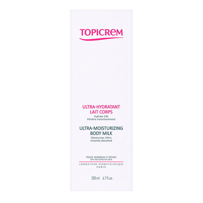 Topicrem Lait Corporel Ultra-Hydratant 200 ml Peaux Sèches