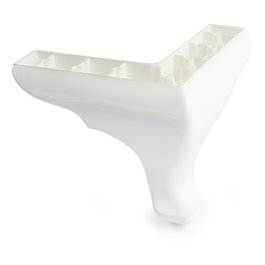 Q&Q Pata de plástico Okaliptus 180x180 mm H140 blanc