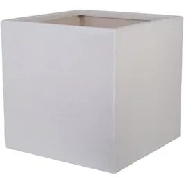 Strata - Pot de fleur carré Riven L, finition pierre, dimensions Ø 38.5 cm x 46.5 cm H, pour extérieur