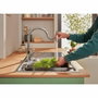 GROHE StartLoop Mitigeur de cuisine Chromé Bec haut en C avec mousseur extractible