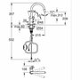 GROHE StartLoop Mitigeur de cuisine Chromé Bec haut en C avec mousseur extractible
