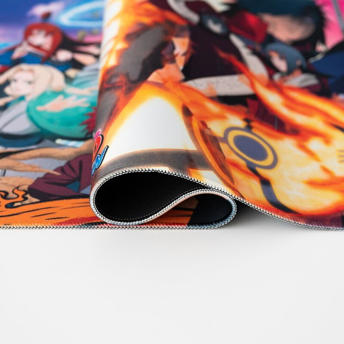 ERIK Tapis de souris gamer Naruto Shippuden - 80x35 cm - Surface textile imperméable, base en caoutchouc antidérapante