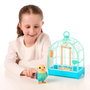 Moose Little Live Pets Mi Pájaro Real y Jaula 26683 – Oiseau interactif parlant, peluche réaliste avec cage, plus de 20 réactions et répétitions (Langue espagnole)
