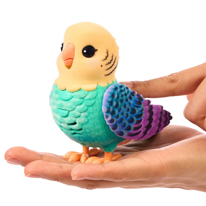 Moose Little Live Pets Mi Pájaro Real y Jaula 26683 – Oiseau interactif parlant, peluche réaliste avec cage, plus de 20 réactions et répétitions (Langue espagnole)