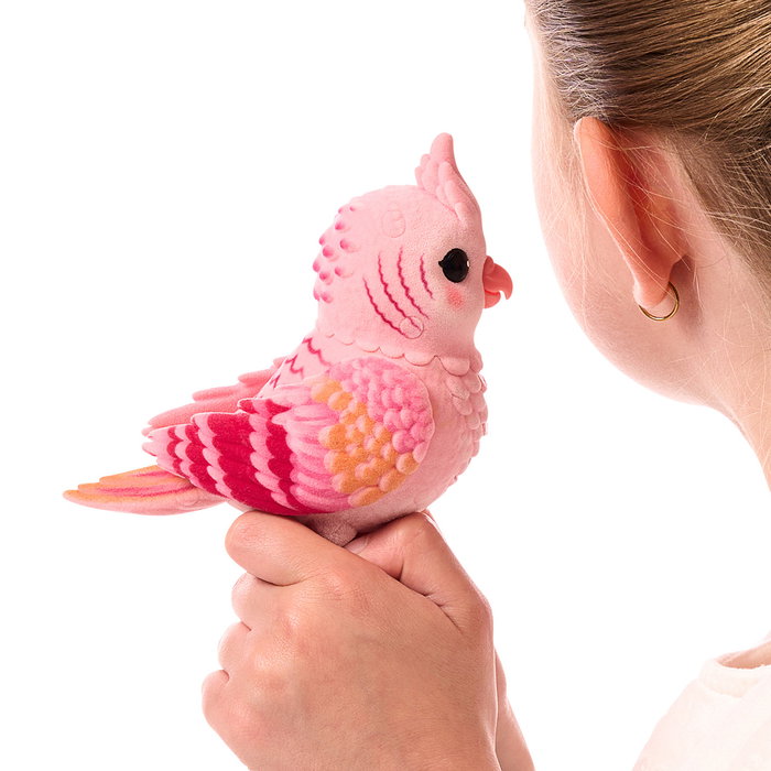 Moose Little Live Pets Mi Pájaro Real y Jaula 26683 – Oiseau interactif parlant, peluche réaliste avec cage, plus de 20 réactions et répétitions (Langue espagnole)
