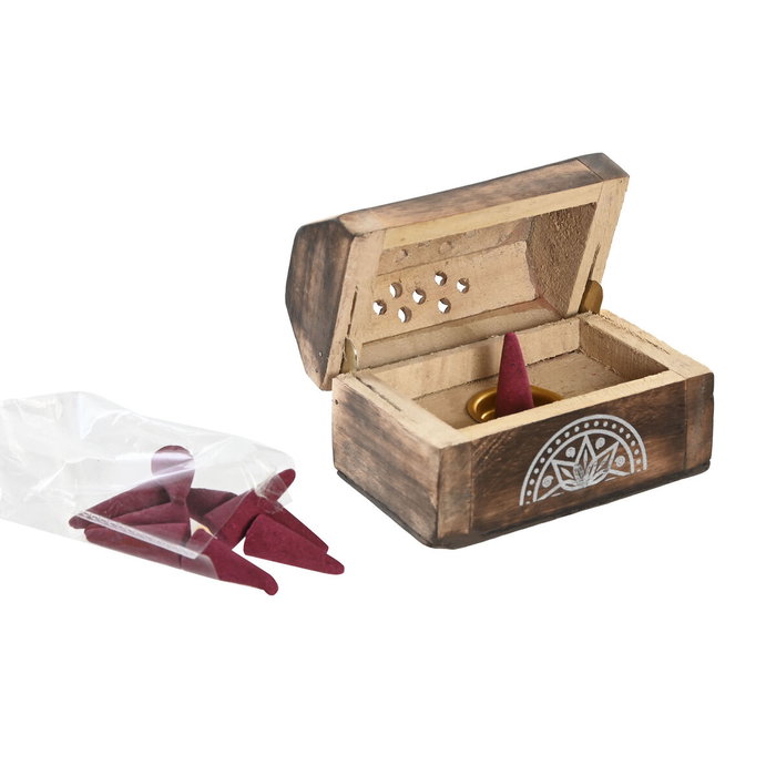 Brûleur d'huiles essentielles Home ESPRIT Bois de manguier Mandala Indien 9,5 x 5,5 x 6 cm Encens (6 Unités) (10 Unités) Brûleur d'huiles essentielles Home ESPRIT Bois de manguier Mandala Indien 9,5 x 5,5 x 6 cm Encens (6 Unités) (10 Unités)