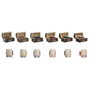 Brûleur d'huiles essentielles Home ESPRIT Bois de manguier Mandala Indien 9,5 x 5,5 x 6 cm Encens (6 Unités) (10 Unités)
