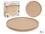 Vessia Assiette Plate Grande Grès Beige 26,5 cm (Set de 24)