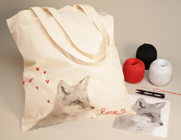 Innspiro Sac de courses écologique en coton 38x42 cm
