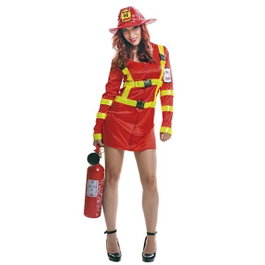 My Other Me Disfraz Bombera Vestido Y Sombrero Talla XXXL