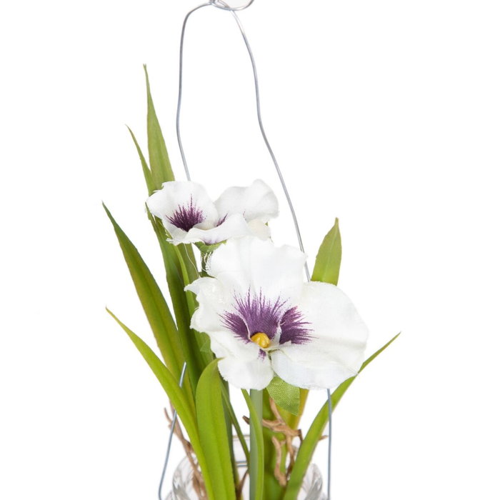BigBuy Home Plante décorative Polyester Polyéthylène Fer 7 x 7 x 18 cm