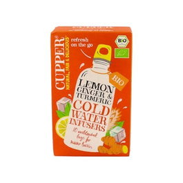 CUPPER Infusion froide BIO Limon-Jengibre-Curcuma 10 sachets