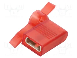PANDUIT Connecteur plat femelle rouge 6,3 mm
