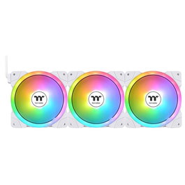 Thermaltake SWAFAN EX14 ARGB Pack 3 Ventilateurs 140 mm Blanc, ARGB, 81,6 CFM, 2000 RPM, Refroidissement PC