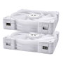 Thermaltake SWAFAN EX14 ARGB Pack 3 Ventilateurs 140 mm Blanc, ARGB, 81,6 CFM, 2000 RPM, Refroidissement PC